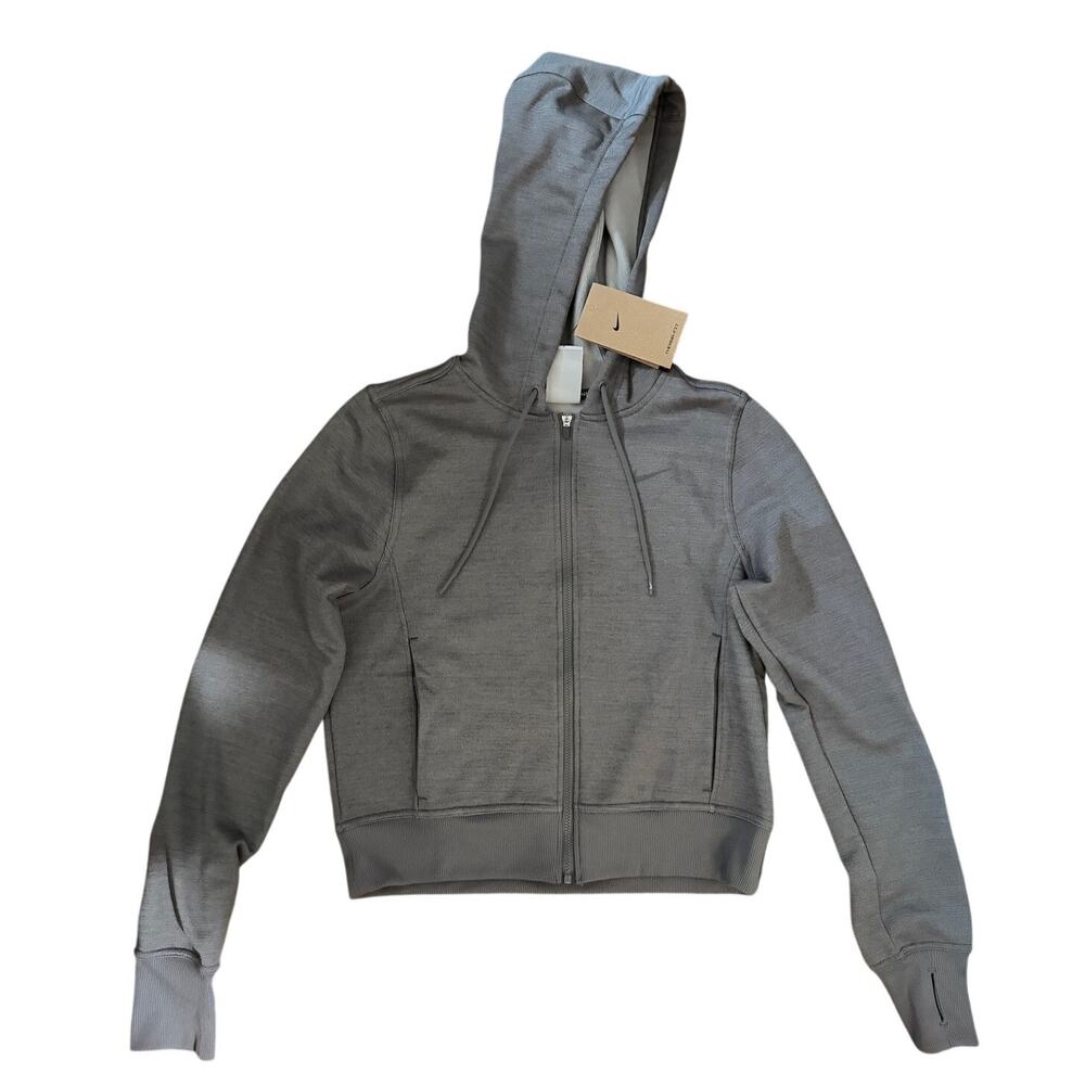 Nike Hoodie Women's Therma Fit Full Zip Hoodie Gray Size XS